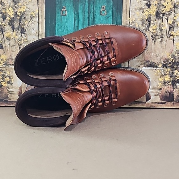 Cole Haan Zerogrand Mens Boots Waterproof British Tan Leather Sz 11.5 M C30405 main image 7
